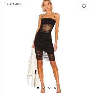 Black Revolve MIDI dress